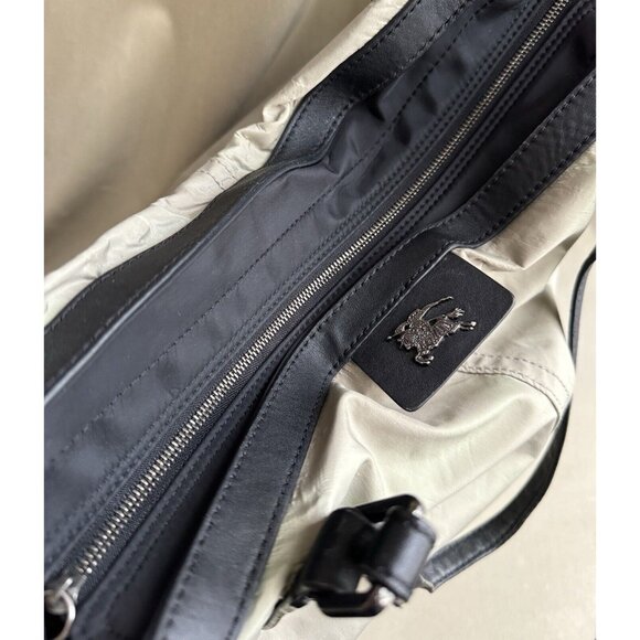Burberry Nylon Leather Neutral Tote Shopper Bag - Picture 6 of 8